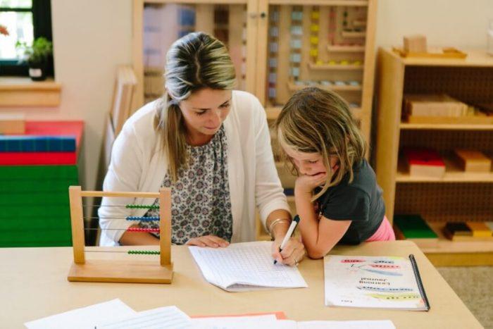 Math in Lower Elementary Montessori Classroom on Rhode Island Math in Lower Elementary Montessori Classroom on Rhode Island