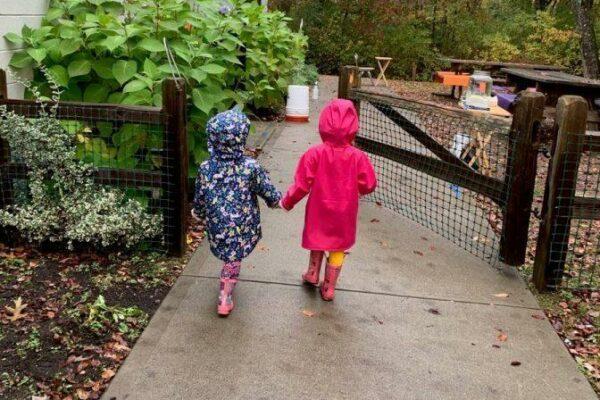 4 - Girls holding hands Private-School-RI-Montessori