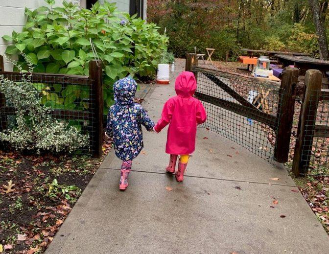 4 - Girls holding hands Private-School-RI-Montessori