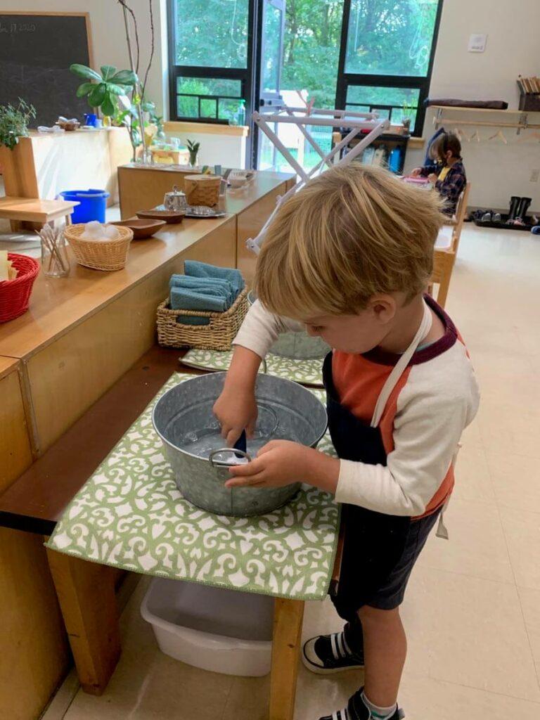 Primary Practical Life 3 Bucket Private-School-RI-Montessori