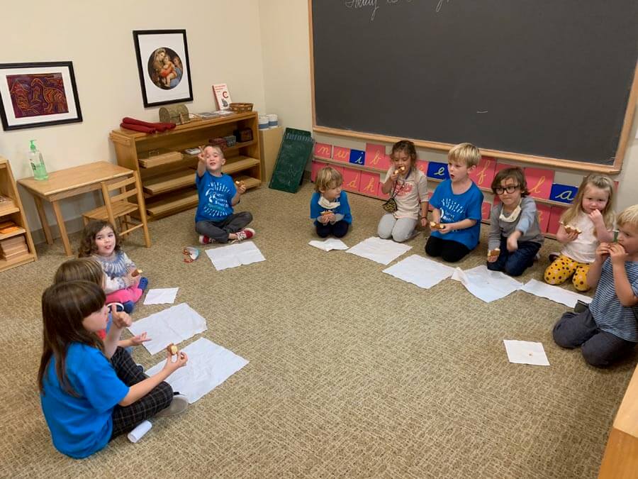 Group snack Private-School-RI-Montessori