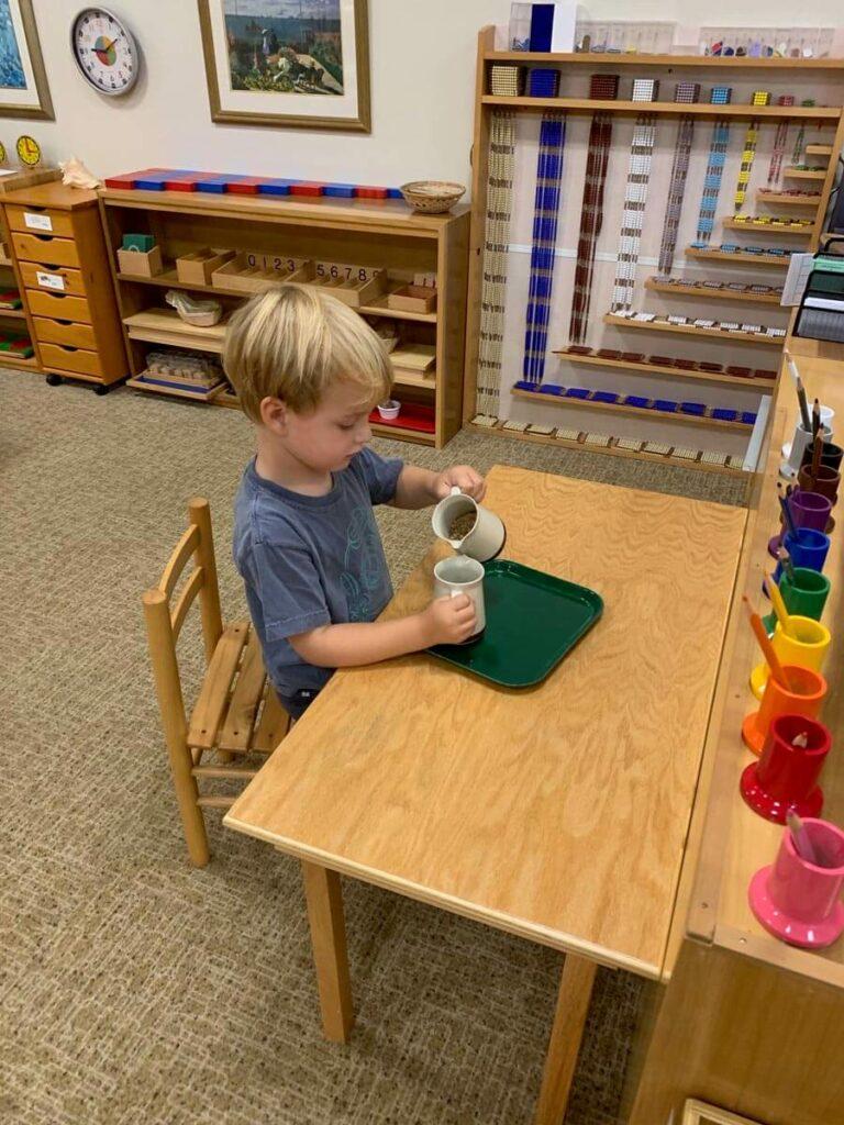 Pouring Private-School-RI-Montessori