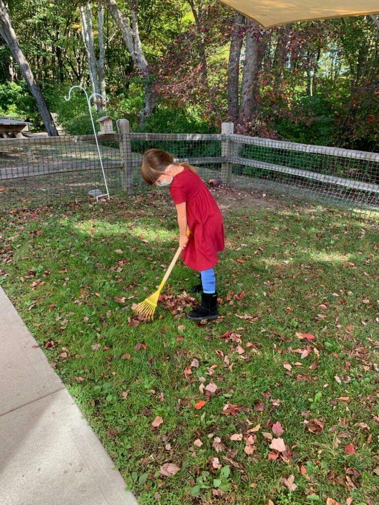 Raking Private-School-RI-Montessori